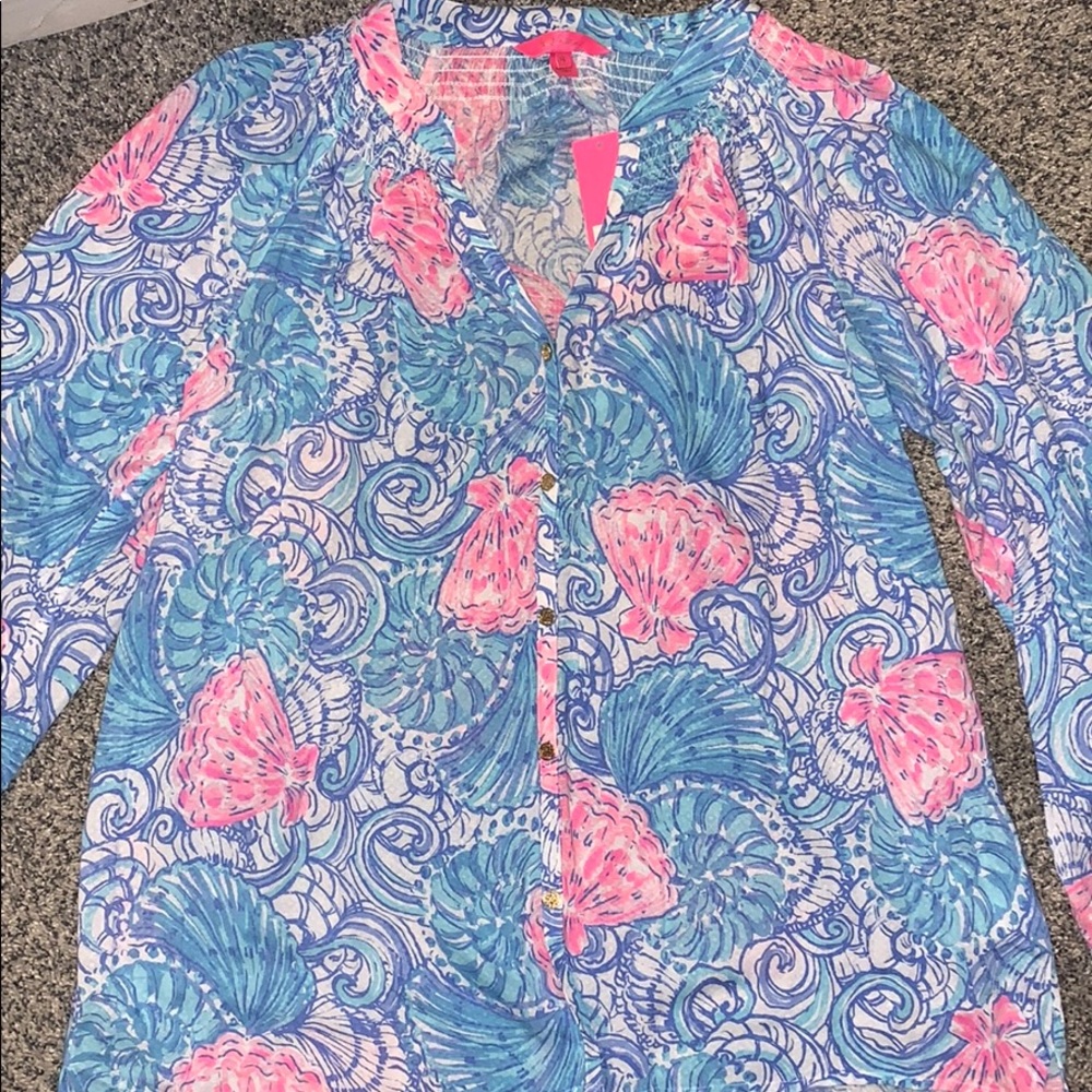 NWT Lilly Pulitzer button front Elsa